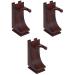 Beaupretty 3st men shave tool holder men keeper suits for men shavinga-nadoras para hombres razor brush organizer wicker bars shave wooden man razor