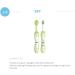 Chicco Training Toothbrush Set - Includes Toothbrush & Massage Brush for 4M+ Green | International Shipping Available - Buy Online on GoSupps.com