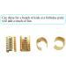 Hao Pro Fold Over Cord End Caps 13x9mm Copper Crimp Clamp - 30pcs Gold Fastener for Leather Ribbon Necklace - Buy Online on GoSupps.com