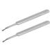 Lodokdre 2X Cuticle Trimmer Stainless Steel Fork Trimmer Cutitle Women Manicure