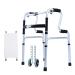 Walking Frame Hospital Non-Slip Walking Stick Walker Elderly Four-Legged Walking Stick Cane (Size : Click to Select with Roller) Star of Light Click to select With seat