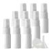 TIANZD 12 Pieces 10ml 0.3 oz Lightproof White Spray Bottles Plastic Fine Mist Spray Bottles Refillable Bottle for Cosmetic Perfume Cleaning Travel with 1x Funnels White 10ml