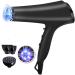 2200W Hair Dryer Salon Hairdryer Professional Hairdryer Ionic Blow Dryer Powerful Fast Drying 3 Heat 2 Speed 1 Cold Wind Button 2 Nozzles and 1 Diffuser Constant Temperature Less Hair Damage - Buy Online on GoSupps.com