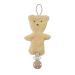 Zceplem Pacifier Band & Plush Bear Clip | Soothing Pacifier Holder for Babies | Baby Accessories for Travel - Light Brown - Buy Online on GoSupps.com