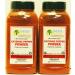 Indus Organics Cayenne Pepper Powder (60,000 SHU), 1 Lb (X2 of Jars), Steam Sterilized, Premium Grade, High Purity, Freshly Packed 1 Lb Powder (1x2) 60,000 SHU