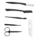 Didiseaon Nose Hair 1 Set Eyebrow Comb Beard Kits Eyeborw Eyebrow Razor Eyeborw Comb Facial Shaver Eyeborw Eye Brow Shaping Kit Eyebrow Shaper Stainless Steel