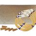 Pressed Cane Webbing Kit 1/2 Fine Open Mesh with splines  Wedges and Instructions