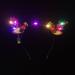 Bufenia LED Antlers Headband Christmas Glowing Hair Hoops Flower Berries Light up Hair Band Hair Accessories Party Costume for Women and Girls Style 1