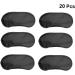 Lurrose 20pcs Silk Eye Mask Travel Eye Patch - Black Sleeping Mask for Restful Sleep and Relaxation - Buy Online on GoSupps.com