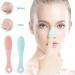 Silicone Face Wash Brush - Clean Pores & Remove Blackheads | Gentle Cleanser Scrubber in Green - Buy Online on GoSupps.com