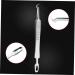 PLAFOPE 3pcs Clip Stainless Pimple Blemish Removal Tools Blackhead Extractor Kit Stainless Steel Silver - Buy Online on GoSupps.com