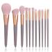 11-Piece Milk Tea Powder Makeup Brush Set | Complete Eye Shadow & Beauty Tools for Flawless Makeup - Buy Online on GoSupps.com