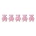 FEIlei 5PCS Cute Bear Nail Rhinestones Resin Bear Nail Gems Gummy Bear Nail Charms