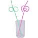 Vaorwouu Crazy Loop Straws (Pack of 50) Crazy Silly Colorful Reusable Drinking Straws Pack and PFOA Free - Buy Online on GoSupps.com