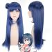 Wig for Love Live! Sunshine!! Tsushima Yoshiko - 70Cm Long Straight Blue Cosplay Wig for Anime Costume Party - Universal Female Fake Hair - Buy Online on GoSupps.com