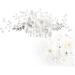 Beaupretty Women Hair Comb for women womens for hair crystal headpiece pearl rhinestone hair clips silver floral hair rhinestone hair s for women Floral Headdress Women Hair Crystal - Buy Online on GoSupps.com