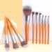 10-Piece Makeup Brush Set | Premium Wooden Handle Beauty Tools for Flawless Application - Buy Online on GoSupps.com