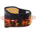 Adjustable self-heated waist belt lumbar support back-waist support double banded faja lumbar spine men and women waist pain relief (color: black size: black L