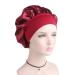 Satin Sleep Cap with Elastic Wide Band for Women and Girls - Pink - Buy Online on GoSupps.com