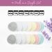 Organic Bamboo Nursing Pads - 14 Washable Pads with Wash and Storage Bags - Reusable Breastfeeding Cotton Pads for Overnight Leak Protection - Pastel Touch 3-Layers (Large  4.7") Large (Pack of 1) Pastel Touch (3-Layers) - Buy Online on GoSupps.com