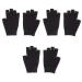 MAGICLULU Spa Glove 3 Pairs Hydrating Glove Moisturizing Gloves Black Gloves Gel Gloves Mositurizing Fingerless Glove Mositurizing Glove Whitening Glove Spa Apparel Moisturizing Hand Gloves