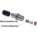 Stainless Steel Paintball Air Gun Quick Plug Connector - M8x1 Silver Check Valve Adapter - Buy Online on GoSupps.com