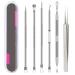 Pimple Popper Tool Kit , 6 Pcs Blackhead Remover Acne Needle Tools Set Removing Treatment Comedone Whitehead Popping Zit for Nose Face Skin Blemish Extractor Tool - Silver