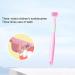 Bokioesde Tongue Scraps Toothbrush - Fresh Breath & Healthy Mouth | Three-Sided Triple Clean Plastic | A22 Peach Pink for Kids - Buy Online on GoSupps.com