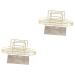 Cabilock 2 STK Sink Lager Retail for toothpaste holder toothbrush holder wall electrical toothbrush holder toothbrush dispenser Motor toothbrush iron stood goldenx2st 28x11.5x9cmx2pcs