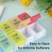 Detachable Weekly Pill Box Organizer - 7 Day 2 Times a Day - 14 Compartments - Travel Pill Holder for Vitamins and Medication - Rainbow B - Buy Online on GoSupps.com