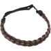 Braided Headband Hair 3 Strands Synthetic Hairpiece Classic Chunky Wide Thick Plaited Braids Elastic Headband Women Hair Extension Real Natural Look Samll Size Chocelate Brown mix Aubrun - Buy Online on GoSupps.com