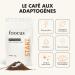 Caf Adaptog ne aux Champignons en Poudre | Complex Lions Mane Cordyceps Chaga | Mushroom Coffee nergie et Concentration | Caf soluble - 30 portions (140g) - Buy Online on GoSupps.com