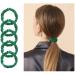 Townssilk Silk Skinnie Hair Bobbles - 100% Pure Mulberry Silk | 22 Momme | Hair Friendly Luxury Elastic | Green - Pack of 5 - Buy Online on GoSupps.com