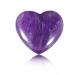 Soulnioi Healing Crystal Amethyst Crystal Heart Stone Mini Love Pocket Stone Tumbled Worry Stone for Reiki Meditation Therapy Stress Relief Home Decor - 1Pcs 20mm Amethyst_1pcs