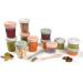 Beaba Set of 12 Storage Pots and 2 Silicone weaning Spoons Interlocking Stackable Pots 100% Airtight Freezable Breast Milk 2x90 ml + 4x150 ml + 6x250ml Eucalyptus Eucalyptus 2 x 90 ml + 4 x 150 ml + 6 x 250ml