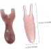 Beavorty 2-Piece Massager Set - Pumpkin Leaf Bags & Acupressure Tools for Facial Gua Sha and Meridian Massage - Pink 11x4.5cm - Buy Online on GoSupps.com