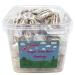 Ellies Jellies Sugar Free Mint Humbugs- 498g Square Tub-Tamper Proof- Diabetic Mint- Striped Mint- Brown and White Stripes