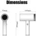 Cordless Hair Dryer USB Rechargeable Blow Dryer 1250W Fast Charging for Women Infants Kids Ourdoor Camping Beaches White - Buy Online on GoSupps.com