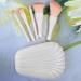 Daily Use With Mirror Box Makeup Brush Beauty Tools Shell Mini Travel(White) - Buy Online on GoSupps.com