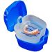 Denture Cleaning Set Including Denture Cleaning Brush Container for False Teeth Bundled with 3 Packs (90 Tablets) of Steradent Active Plus Cleaning Tablets - Buy Online on GoSupps.com