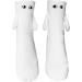 ERICAT Couple Holding Hands Sock 3D Magnetic Suction Doll | Mid Tube Unisex Funny Cute Funny Socks | White - Buy Online on GoSupps.com