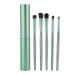 5pcs Portable Cosmetic Brushes Make Up Brush Set Eye Shadow Foundation Brush Set Make up Tool (green)