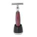 Sluffs manual scraper scraper holder base double -edged handle razorable traditional tools spare stands razor accessories (red)