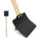Fly Swatters Strong Flexible Manual Swat Set Flyswatter Strong Fly Swats With Telescopic Handle Leather Fly Swatter With Wooden Handle Black