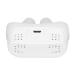 Snore Reducing Device Snoring Solution Device Micro Blower Silicone Strap for Home Use(White)