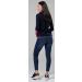 Happy Mama Women's Maternity Nursing Jumper Sweatshirt 348 - Navy & Fuchsia (Size 16-18) - Buy Online on GoSupps.com