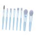 BELLIFFY 8pcs Powder Brush Eyeshadow Makeup Cosmetic Face Brushes Makeup Face Brushes Facial Kit Blue Wooden