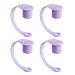 Erhigher Silicone Straw Sleeve Straw Cup Cleanliness Cover 4pcs Silicone Straw Cover Set for Tumblers Easy to Clean Durable Straw Topper Hats Purple