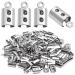 Fold Over Crimp Ends 100Pcs Stainless Steel Fold Crimp Ends Terminators Clasp Clamp Tips for Necklace Cord  Tassel  Leather Jewelry Making 5MM