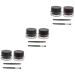 LALAFINA 6 Pcs Black Eyeshadow Brown Eyeliner Brown Eyeshadow Eye Shadow Cream Set Pearlescent Glitter Powder 1 count (Pack of 1) As Shownx3pcs